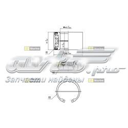 LO 00962 Starline cojinete de rueda delantero/trasero exterior