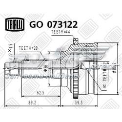 GO073122 Trialli junta homocinética exterior delantera