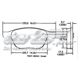 Comprar 161044 Power Stop Pastillas delanteras de freno