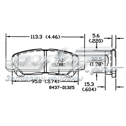 161325 Power Stop pastillas de freno traseras