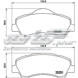 8DB355020771 HELLA pastillas de freno delanteras