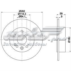 8DD355119031 HELLA disco de freno trasero