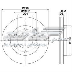 8DD355118631 HELLA freno de disco delantero