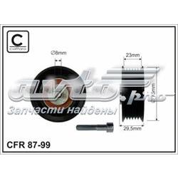 87-99 Caffaro rodillo, correa trapecial poli v