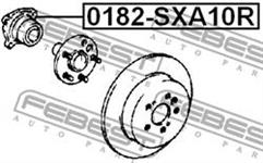 Cojinete de rueda trasero Toyota RAV4 1 XA