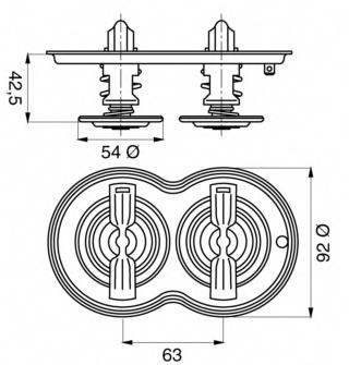 Termostato, refrigerante TX3280D Mahle Original