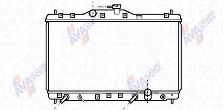 Radiador refrigeración del motor ADH29834 Blue Print