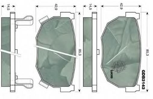 4406053F92 Nissan pastillas de freno traseras