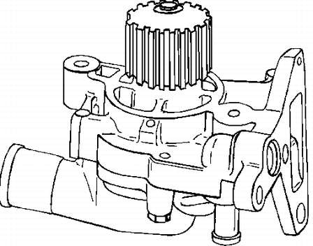 Bomba de agua 8AGA15010 Mazda