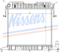 Radiador refrigeración del motor 552508A4 Polcar