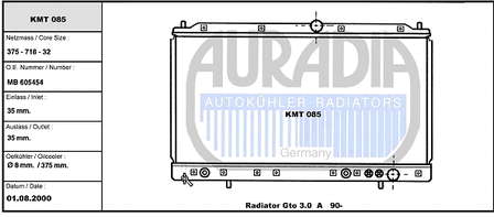 Água radiador 5290082 Polcar