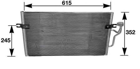 MB958166 Mitsubishi condensador aire acondicionado