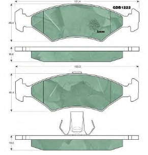 1042688 Ford pastillas de freno delanteras