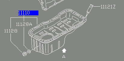 Cárter de aceite 11110BM700 Nissan