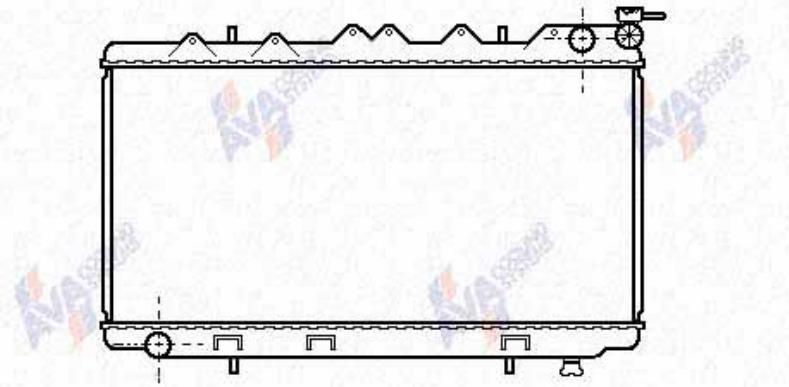 2141071J00 Nissan radiador refrigeración del motor