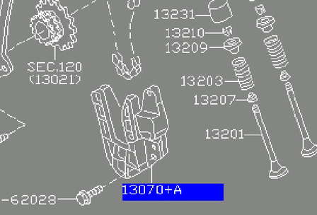 130706N214 Nissan tensor, cadena de distribución, eje de balanceo