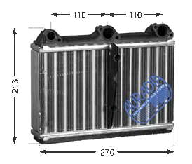 Radiador de calefacción 64111374365 BMW