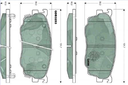 Pastillas freno delanteras Mazda G1YC3323ZB precio, desde 31,77 EUR