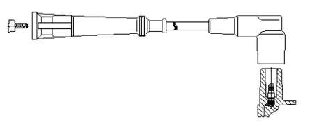 Juego de cables de encendido 12121716044 BMW