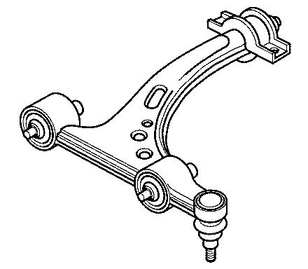 60627290 Fiat/Alfa/Lancia barra oscilante, suspensión de ruedas delantera, inferior izquierda