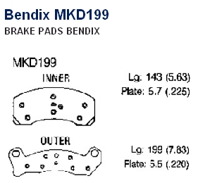 Pastillas de freno delanteras BP2780 Bremsi