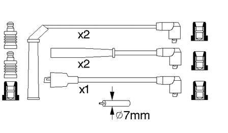 RC-PG 602 NGK cables de bujías