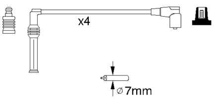 Juego de cables de encendido ENT910157 Engitech