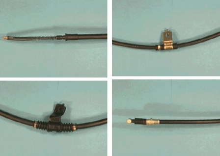 MMB520890 Mitsubishi cable de freno de mano trasero izquierdo