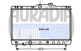 Radiador refrigeración del motor 1640015531 Toyota