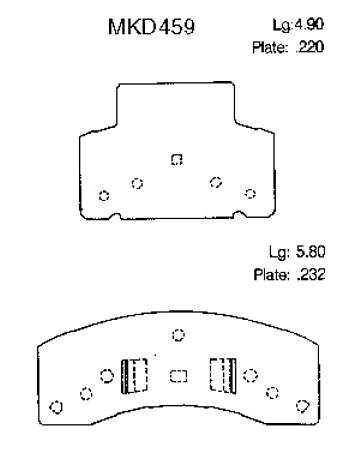 Pastillas de freno delanteras MKD370 Friction Master