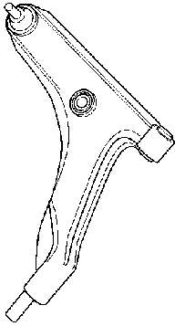 Brazo inferior izquierdo de la suspensión delantera Mitsubishi MR916133 precio, desde 63,75 EUR