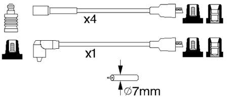 Juego de cables de encendido 791 NGK