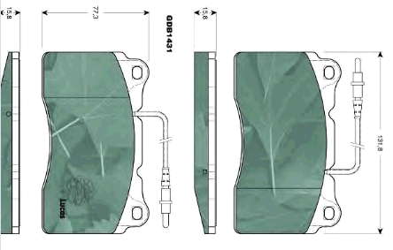 0000425207 Peugeot/Citroen pastillas de freno delanteras