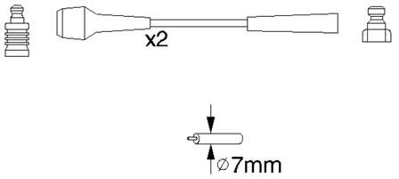 LS41 Champion juego de cables de encendido