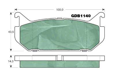 3898005 Ford pastillas de freno traseras