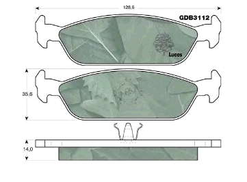 0449287101 Daihatsu pastillas de freno traseras