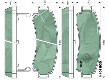 Pastillas de freno traseras 440604U090 Nissan/Infiniti