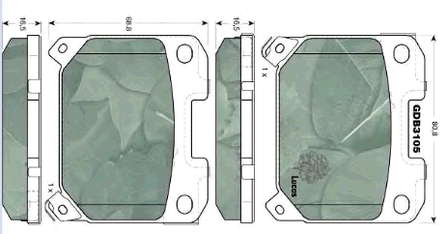 0446620050 Toyota pastillas de freno traseras