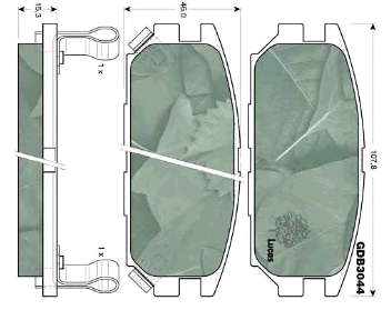 MB857610 Mitsubishi pastillas de freno traseras