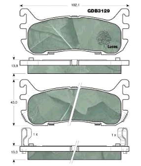 NAY52643ZA Mazda pastillas de freno traseras