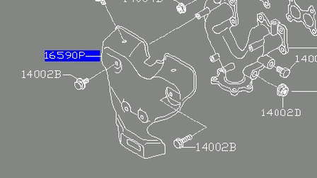 Proteccion Del Colector De Escape ( Escudo Termico ) para Nissan Primera (P12)