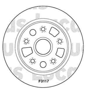 Disco de freno trasero CD6456S Bremsi