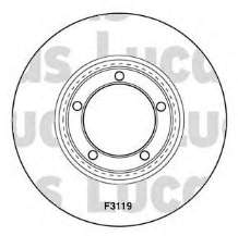 Disco de freno delantero Hyundai/Kia 5812944010