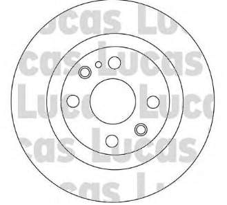 Disco de freno trasero Mazda 323 BG