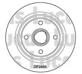 Disco de freno trasero CD6449S Bremsi