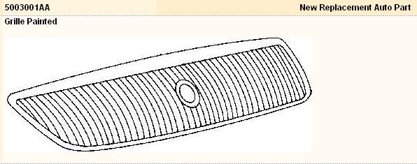 5003001AA Chrysler Calandra