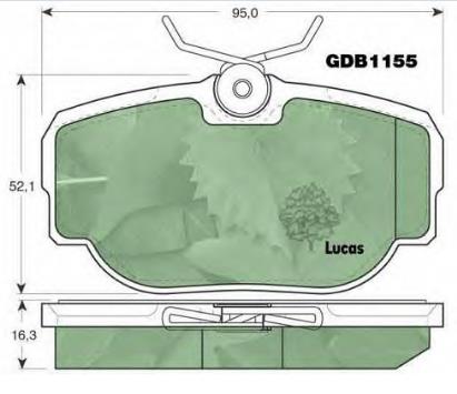 SFP100470 Land Rover pastillas de freno traseras