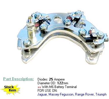 RL-17H Mobiletron alternador diodo puente rectificador