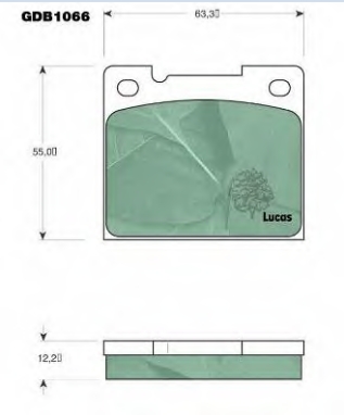 5018901 Ford pastillas de freno traseras