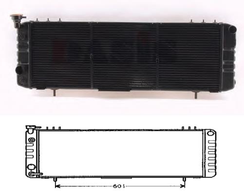 Radiador refrigeración del motor 52029047 Fiat/Alfa/Lancia